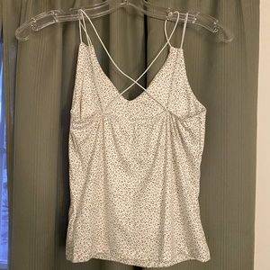 Strapy Tank with brown/green cheetah print